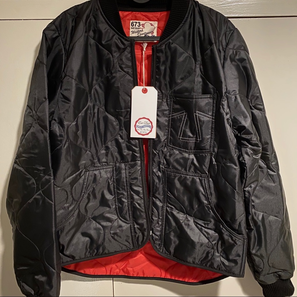 NWT mens nylon bomber jacket